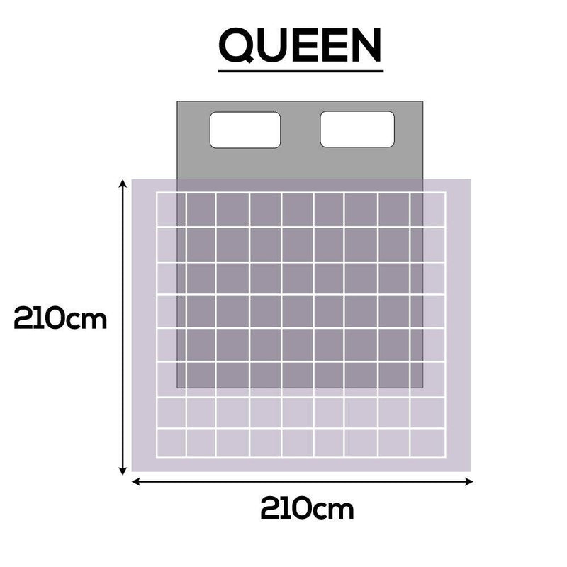 DreamZ Microfibre All Season Bamboo Lightweight Quilt Duvet Queen Size Purple