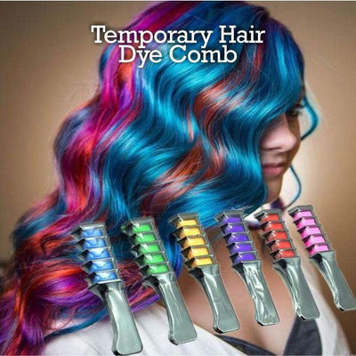Dye Hair Color Chalk - Temporary Hair Dye Comb