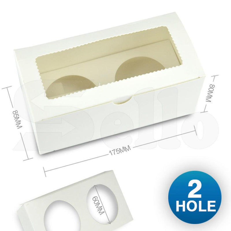 6 Holes Cupcake Boxes 20 Pk Window Face Cover Inserts Cake Boxes Boards