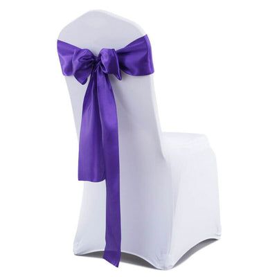 20x Satin Chair Sashes Cloth Cover Wedding Party Event Decoration Table Runner