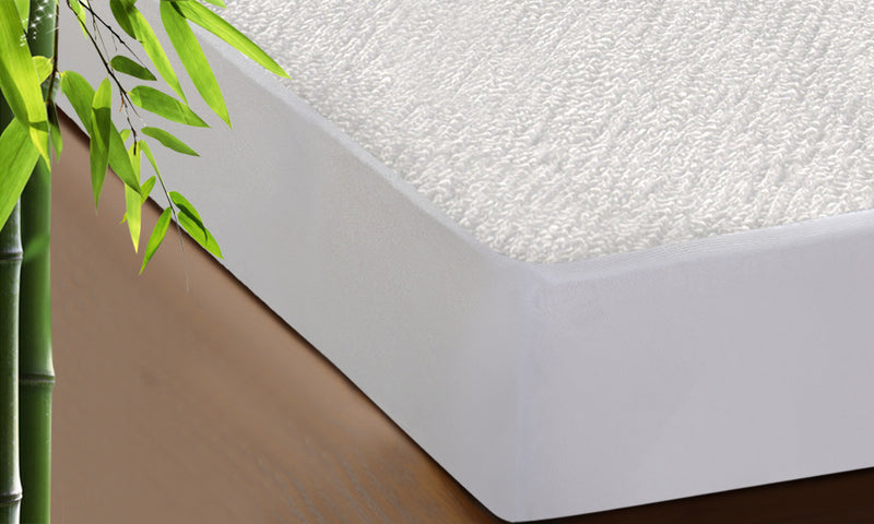 DreamZ Fitted Waterproof Mattress Protector with Bamboo Fibre Cover Double Size