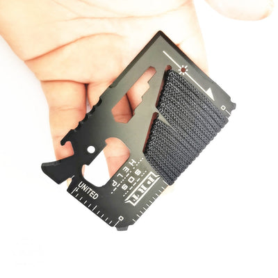 【Multifunctional Pocket Knife】EDC Credit Card Multifunctional Pocket Hunting Knife Outdoor Sports Camping Hiking SOS Survival Rescue Emergency Tools MJ