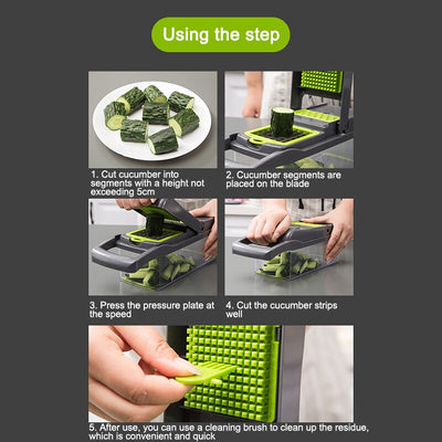 Chopper Cutter Cheese Grater 8 In 1 Multifunction Vegetable Cutter Food Slicer Dicer Nicer Vegetable Fruit Peeler Chopper Cutter