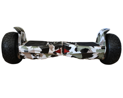 8.5″ Off Road Hoverboard NS8, Powerful Motor & monster Tyres – Grey Camouflage Style + LED lights [Free Carry Bag & Bluetooth]