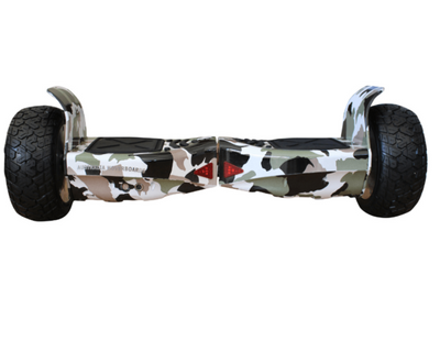 8.5″ Off Road Hoverboard NS8, Powerful Motor & monster Tyres – Grey Camouflage Style + LED lights [Free Carry Bag & Bluetooth]