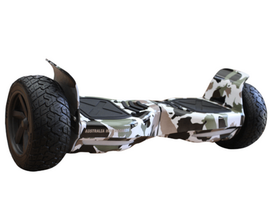 8.5″ Off Road Hoverboard NS8, Powerful Motor & monster Tyres – Grey Camouflage Style + LED lights [Free Carry Bag & Bluetooth]