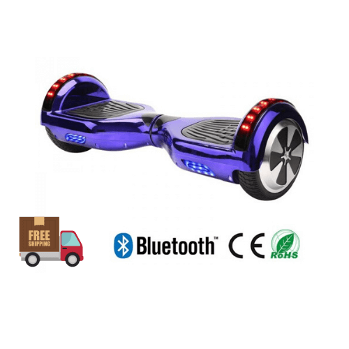 Hoverboard Electric Scooter 6.5 inch – Purple [Free Carry Bag & Bluetooth]