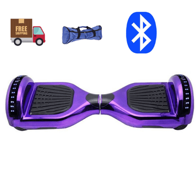 Hoverboard Electric Scooter 6.5 inch – Purple [Free Carry Bag & Bluetooth]