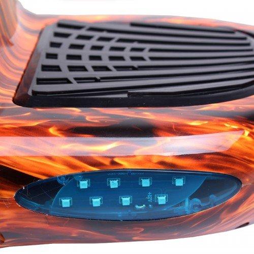 Self Balancing Scooter Electric Hoverboard 10 inch – Spider Flame Style + LED lights [Free Carry Bag & Bluetooth]