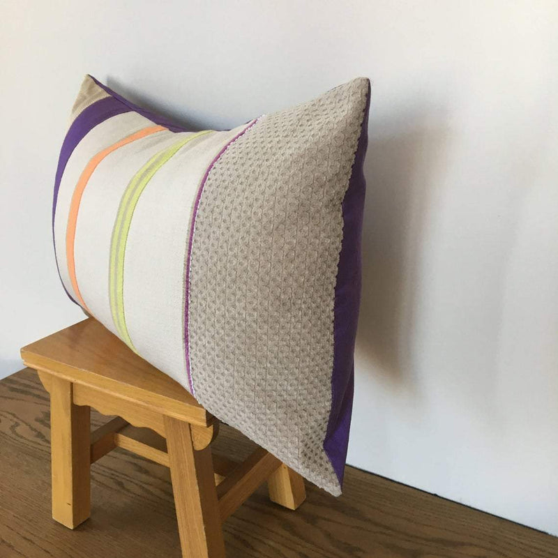 handmade cushion ,Velvet cushion ,Striped cushion ,Purple silk ,cushion ,home decor ,decorative cushion ,vintage decor ,velvet cushio