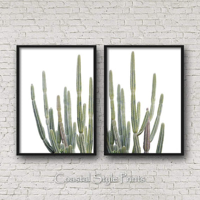 Cactus Print, Printable Wall Art, Modern Home Decor, Set Of 2 Prints, Desert Wall Art, Botanical Print Set, Cactus Wall Art Prints, Boho