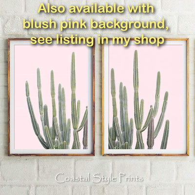 Cactus Print, Printable Wall Art, Modern Home Decor, Set Of 2 Prints, Desert Wall Art, Botanical Print Set, Cactus Wall Art Prints, Boho