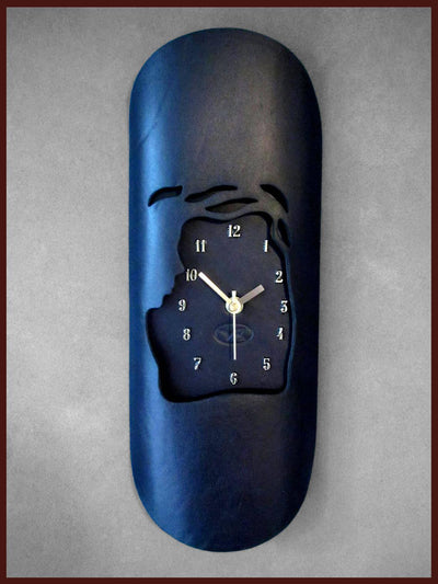 Handmade Leather Wall Clock RRP AUD 112.00 *Unique Gift * WHOLESALE Price K 214