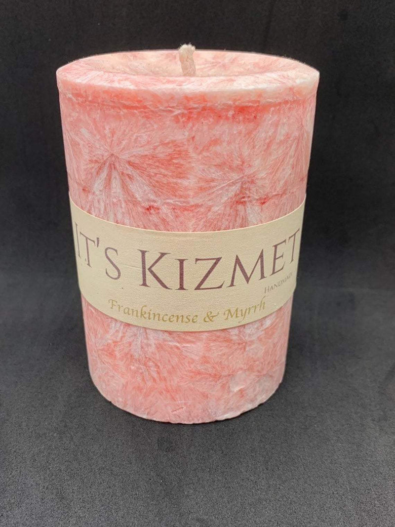 STARBURST - Scented Candle | Palm Wax | Scented Candle | Frankincense & Myrrh | Candles | Wax | Pillar | Pillar Candles | Home Decor