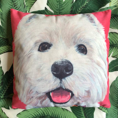 Westie Cushion/Pillow Cover FREE SHIPPING