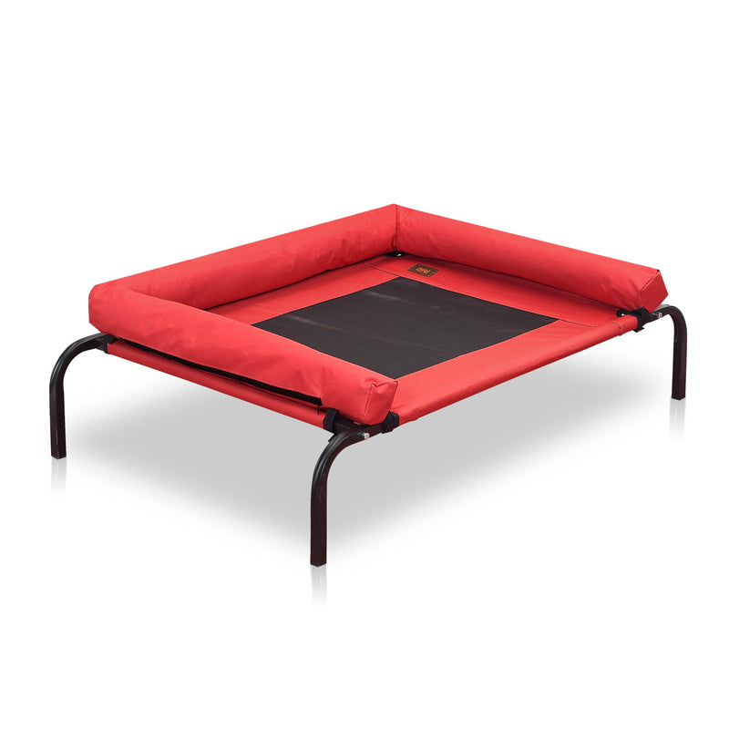 PaWz Extra Large Red Heavy Duty Pet Bed Bolster Trampoline
