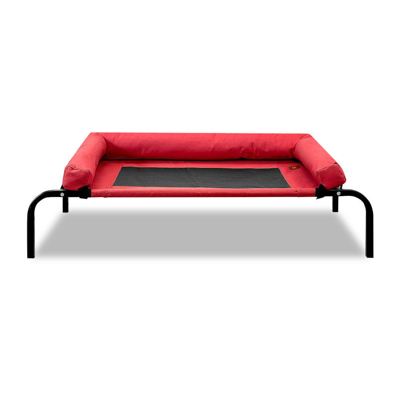 PaWz Extra Large Red Heavy Duty Pet Bed Bolster Trampoline
