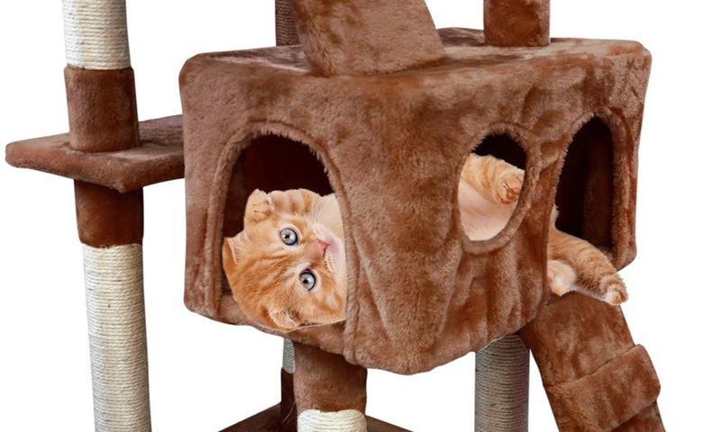 2.1M PaWz Pet Cat Tree Scratching Post Scratcher Trees Pole Gym Condo Furniture
