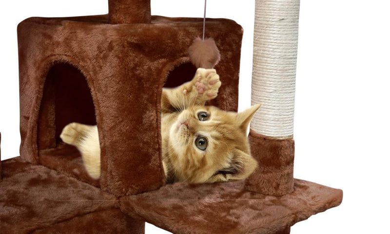 2.1M PaWz Pet Cat Tree Scratching Post Scratcher Trees Pole Gym Condo Furniture