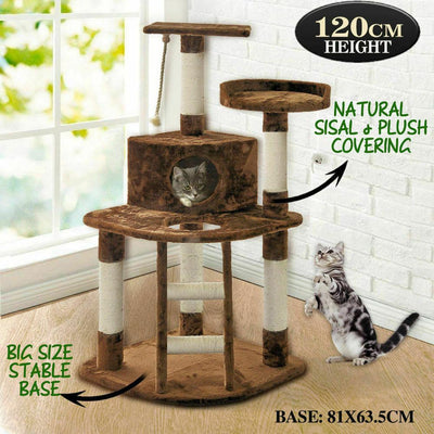 PaWz Pet Cat Tree Scratching Post Scratcher Trees Pole Gym Condo Furniture Gifts