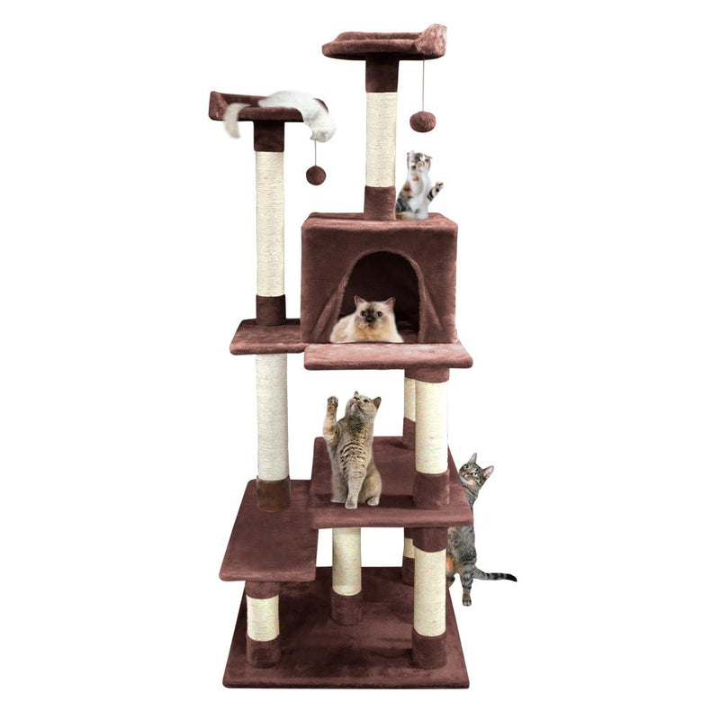 PaWz 1.7M Cat Scratching Post Tree Gym House Condo Furniture Scratcher Tower