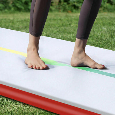 4x1M Inflatable Air Track Mat Tumbling Pump Floor Home Gymnastics Gym 20cm Thick