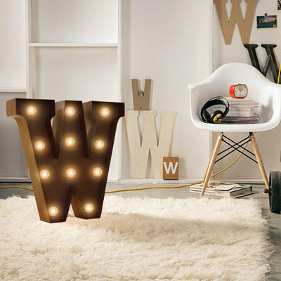 LED Metal Letter Lights Free Standing Hanging Marquee Event Party D?cor Letter L