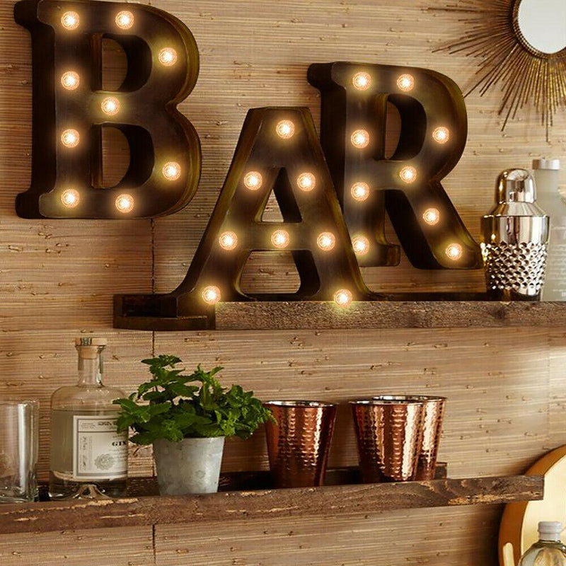 LED Metal Number Lights Free Standing Hanging Marquee Event Party D?cor Number 8