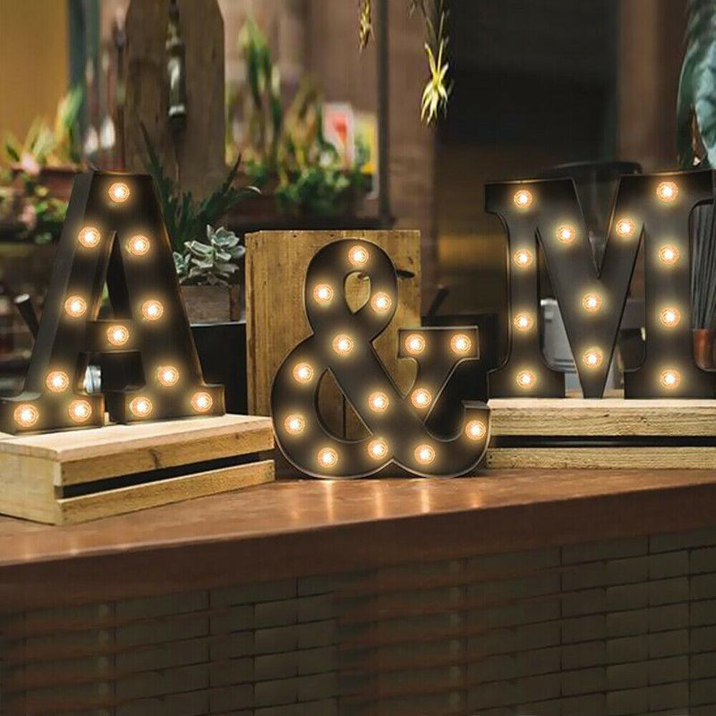 LED Metal Number Lights Free Standing Hanging Marquee Event Party D?cor Number 8