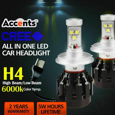 4 Side Cree 160W 16000LM LED Car Headlight H4 High Low Beam Replace Xenon HID