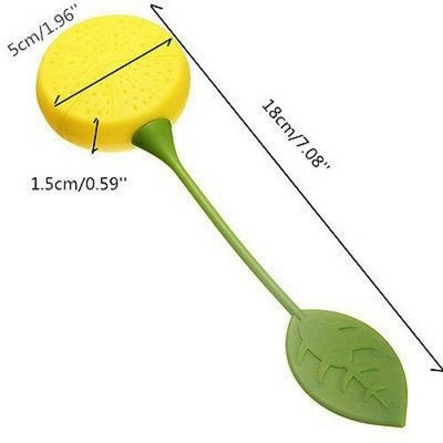 Orange Shape Silicone Leaf Loose Tea Infuser Filter Strainer Ball