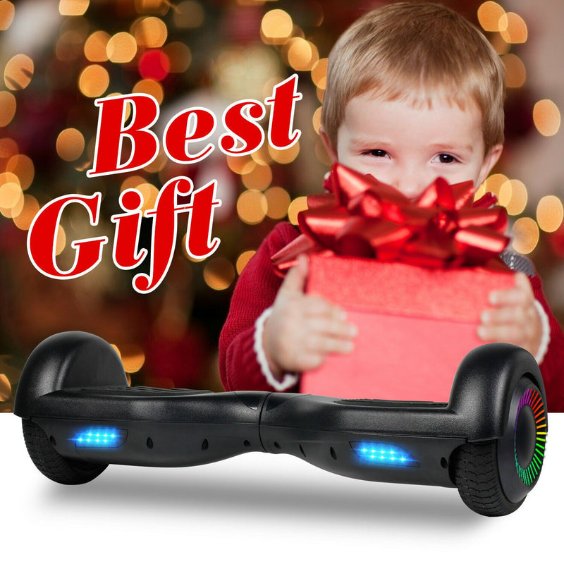 Smart Electric Self Balancing Scooter 6.5″ – Black LED lights Style [Free Carry Bag & Bluetooth]