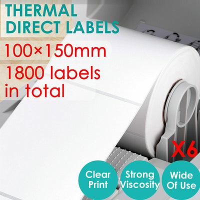 Direct Thermal 100x150mm 4x6 Printing Post Labels Roll Fastway Startrack eParcel