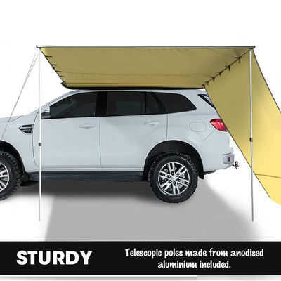 Mountview 2.5x3M Car Side Awning Extension Roof Rack Covers Tents Shades Camping