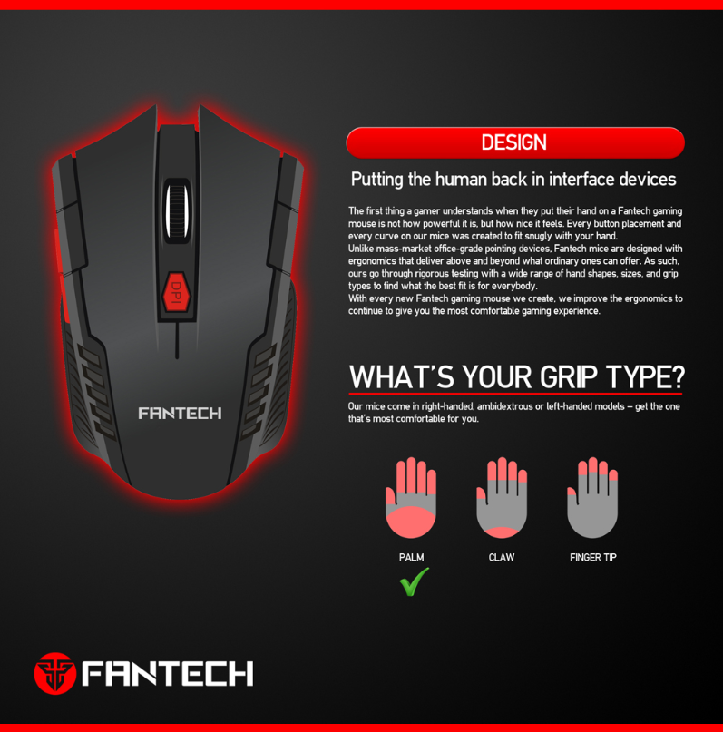 Fantech W4 Wireless Gaming Mouse