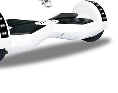 Lamborghini Hoverboard 8” – White Style + LED lights [Free Carry Bag & Bluetooth]